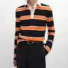 Polo in jersey di cotone a righe Polo in jersey di cotone a righe