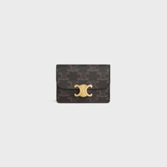 Portacarte con patta Triomphe Canvas