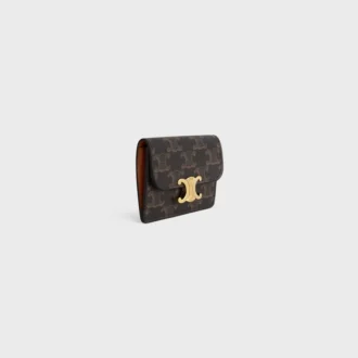 Portacarte con patta Triomphe Canvas