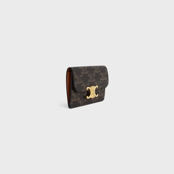 Portacarte con patta Triomphe Canvas