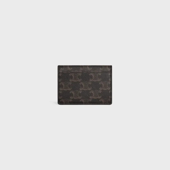 Portacarte con patta Triomphe Canvas