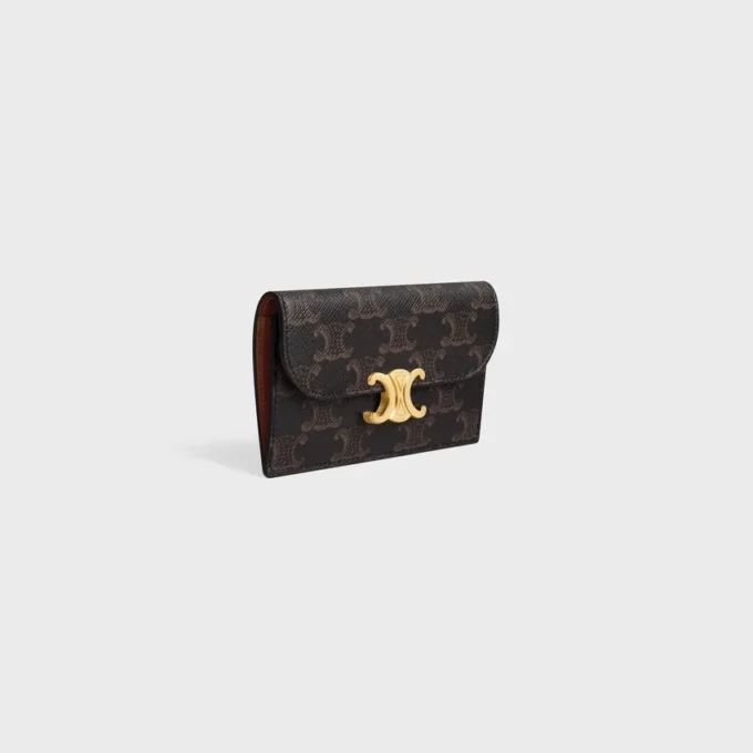 Portacarte lungo con patta Triomphe Canvas in Triomphe Canvas Portacarte lungo con patta Triomphe Canvas in Triomphe Canvas