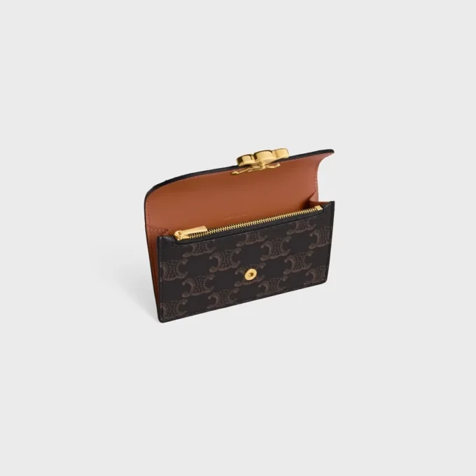 Portacarte lungo con patta Triomphe Canvas in Triomphe Canvas Portacarte lungo con patta Triomphe Canvas in Triomphe Canvas