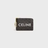 Portamonete in tela Triomphe Canvas con stampa CELINE Portamonete in tela Triomphe Canvas con stampa CELINE