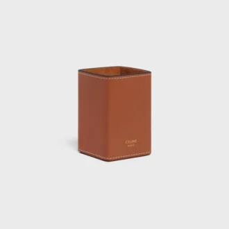 Portaprofumo da 100 ml in pelle di vitello