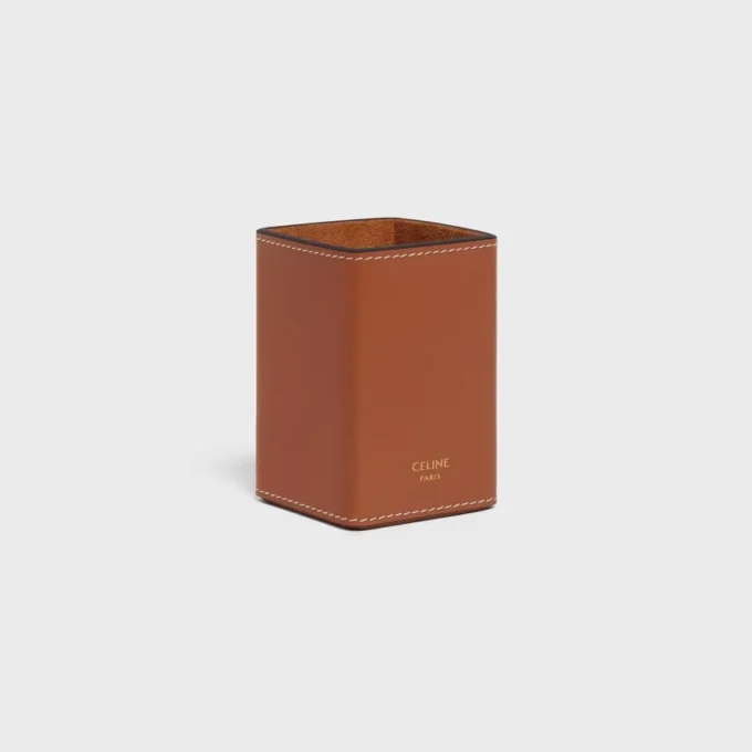 Portaprofumo da 100 ml in pelle di vitello