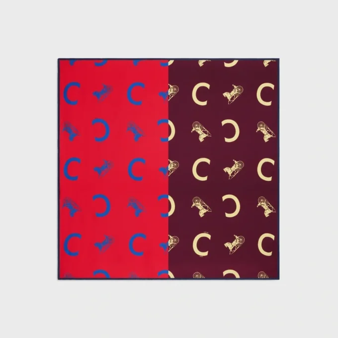 Quadrato in twill di seta Quadrato in twill di seta