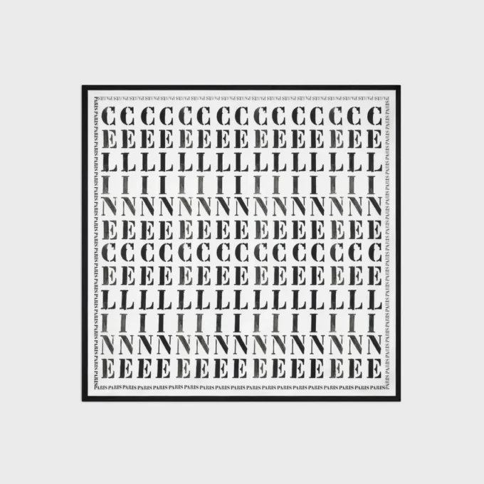 Quadrato in twill di seta