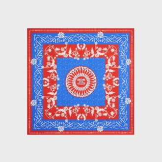 Quadrato in twill di seta