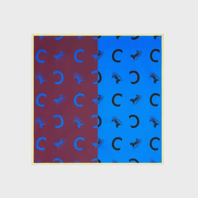 Quadrato in twill di seta