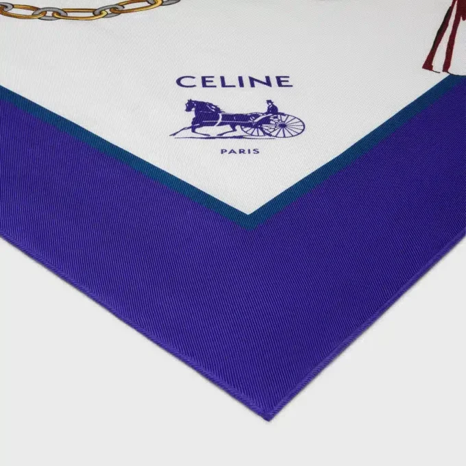 Quadrato in twill di seta
