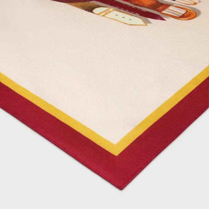 Quadrato in twill di seta Quadrato in twill di seta