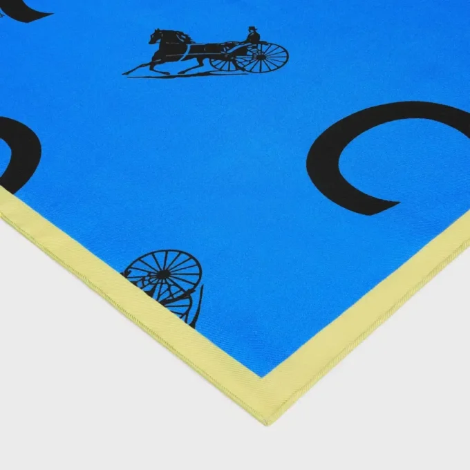 Quadrato in twill di seta