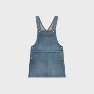 Salopette Mini Abito in Denim Union Wash