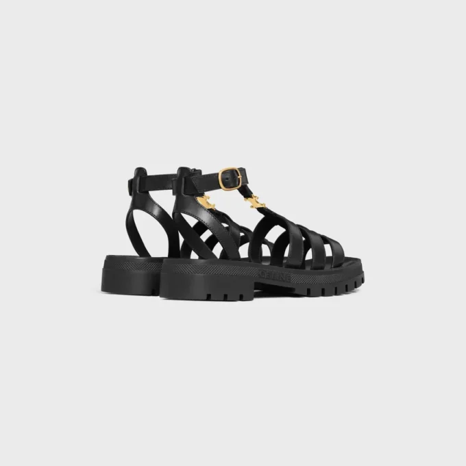 Sandali gladiatore CELINE Clea Triomphe in pelle di vitello – Concia vegetale Sandali gladiatore CELINE Clea Triomphe in pelle di vitello – Concia vegetale