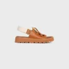 Sandalo CELINE Billie Chunky in pelle di vitello e tessuto Sandalo CELINE Billie Chunky in pelle di vitello e tessuto