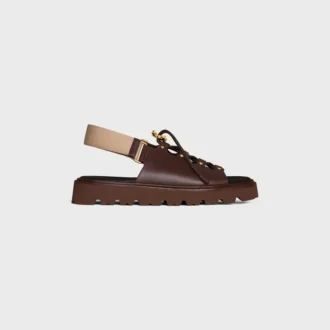 Sandalo CELINE Billie Chunky in pelle di vitello e tessuto