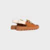 Sandalo CELINE Billie Chunky in pelle di vitello e tessuto Sandalo CELINE Billie Chunky in pelle di vitello e tessuto