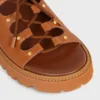 Sandalo CELINE Billie Chunky in pelle di vitello e tessuto Sandalo CELINE Billie Chunky in pelle di vitello e tessuto