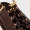 Sandalo CELINE Billie Chunky in pelle di vitello e tessuto Sandalo CELINE Billie Chunky in pelle di vitello e tessuto