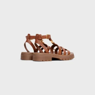 Sandalo CELINE Clea Triomphe in pelle di vitello – Concia vegetale Sandalo CELINE Clea Triomphe in pelle di vitello – Concia vegetale