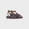 Sandalo CELINE Clea Triomphe in pelle di vitello – Concia vegetale Sandalo CELINE Clea Triomphe in pelle di vitello – Concia vegetale