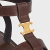Sandalo CELINE Clea Triomphe in pelle di vitello – Concia vegetale Sandalo CELINE Clea Triomphe in pelle di vitello – Concia vegetale