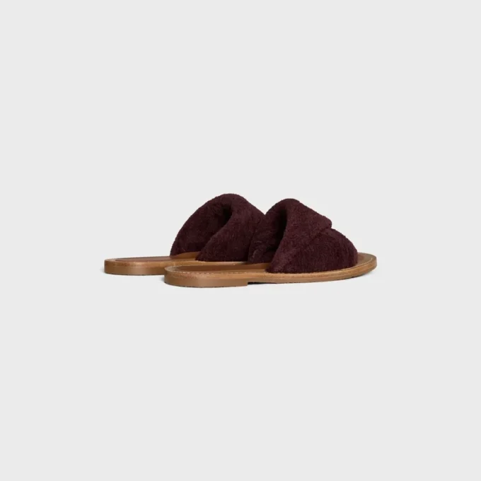 Sandalo CELINE Lympia Twisted in tessuto spugna Sandalo CELINE Lympia Twisted in tessuto spugna