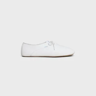 Scarpe da ballo stringate in pelle di agnello