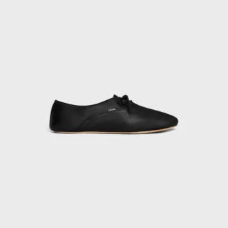 Scarpe da ballo stringate in pelle di agnello
