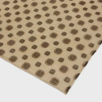 Scialle in mussola di cashmere con stampa Biscotto