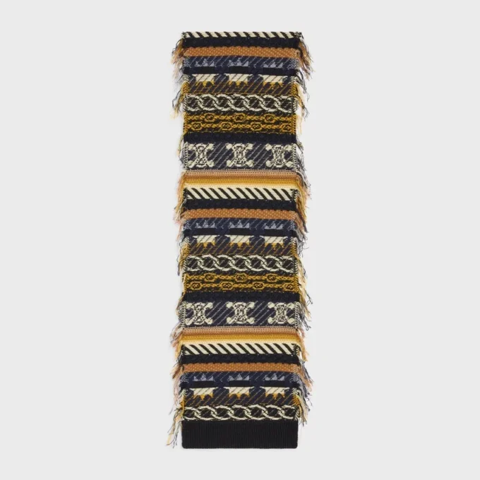Sciarpa in cashmere jacquard Sciarpa in cashmere jacquard