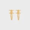Set CELINE di 2 mollette a scatto in ottone con finitura dorata e acciaio