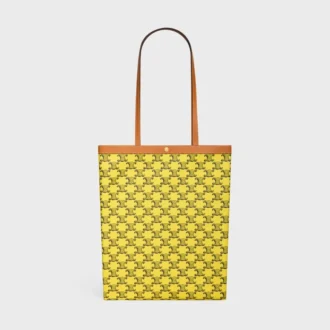 Shopper media piatta in Triomphe Canvas