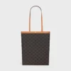 Shopper media piatta in Triomphe Canvas Shopper media piatta in Triomphe Canvas