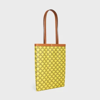 Shopper media piatta in Triomphe Canvas