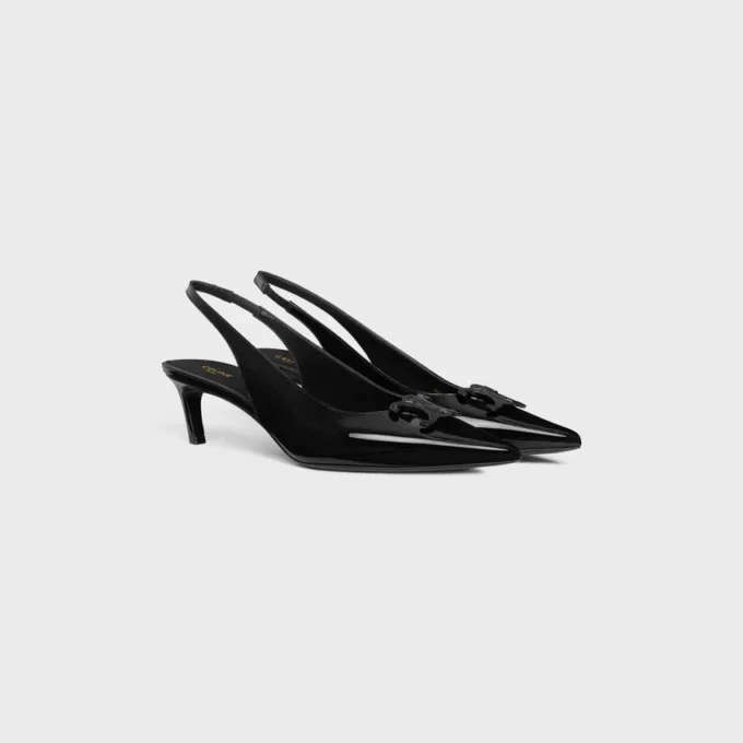Slingback Alma in pelle di vitello verniciata Slingback Alma in pelle di vitello verniciata
