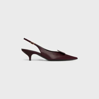 Slingback firmata in pelle di agnello