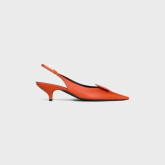 Slingback firmata in pelle di agnello