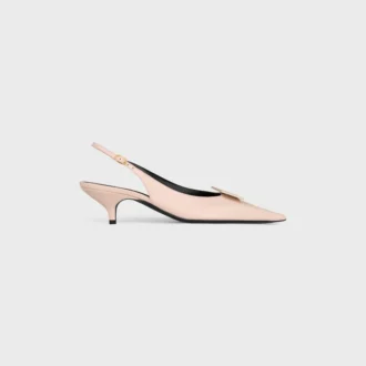 Slingback firmata in pelle di agnello