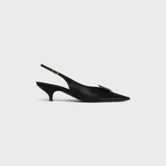 Slingback firmata in pelle di agnello