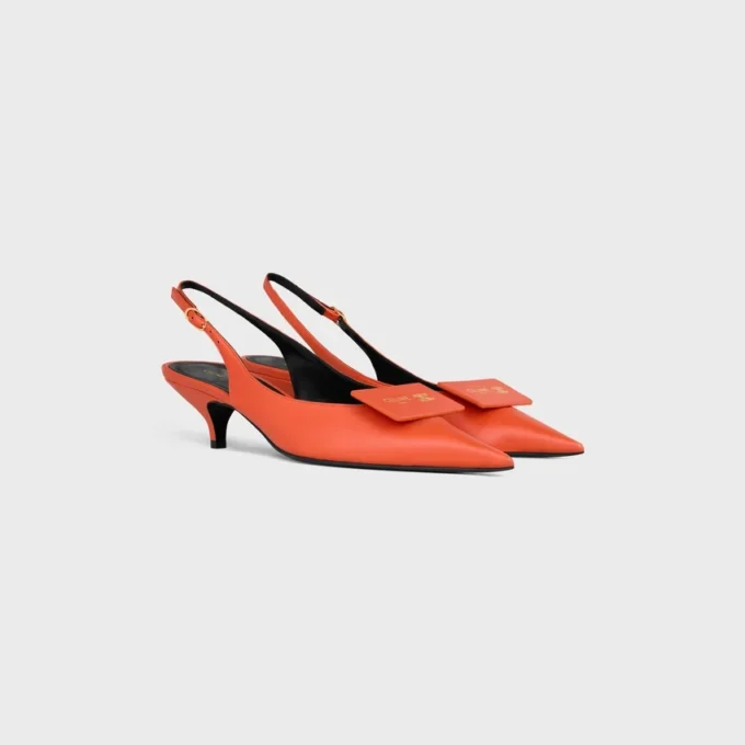 Slingback firmata in pelle di agnello Slingback firmata in pelle di agnello