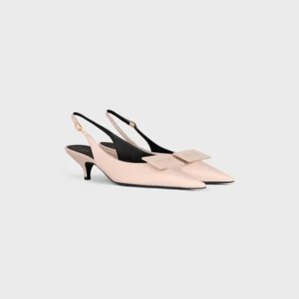 Slingback firmata in pelle di agnello