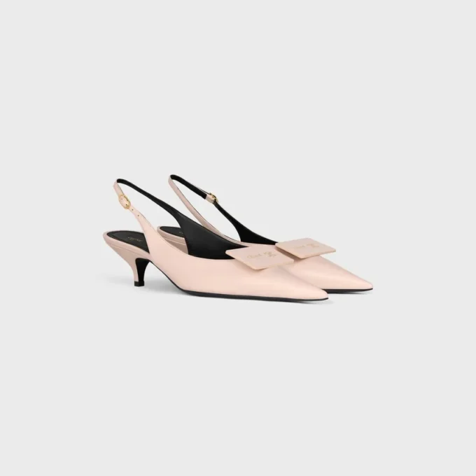 Slingback firmata in pelle di agnello Slingback firmata in pelle di agnello