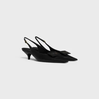 Slingback firmata in pelle di agnello