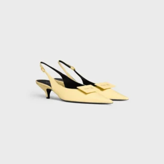 Slingback firmata in pelle di agnello