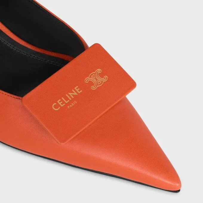Slingback firmata in pelle di agnello Slingback firmata in pelle di agnello