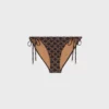 Slip da bagno in jersey monogramma opaco