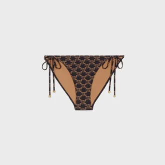Slip da bagno in jersey monogramma opaco