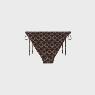 Slip da bagno in jersey monogramma opaco